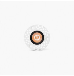 FARO - Downlight empotrable UNO TRIM 8W 37° 3000K CRI90 DALI negro / negro