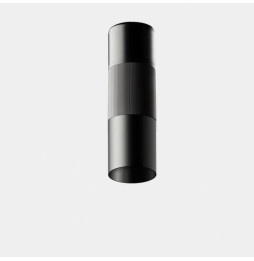 LedsC4 - Plafón Iris techo superficie grande Visual Comfort 12.5 3000K CRI 90 ON-OFF gris/gris/transparente IP23 616lm