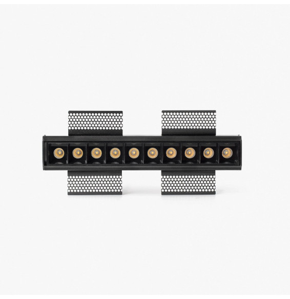 FARO - Empotrable TROOP 10x2W TRIMLESS 48° 4000K CRI90 negro
