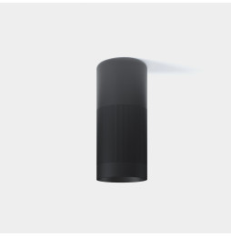 LedsC4 - Plafón Iris techo superficie grande Hoop 12.6 2700K CRI 90 ON-OFF negro IP23 1256lm