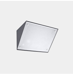 LedsC4 - Aplique IP65 Curie PC Small E27 15 gris urbano 710lm