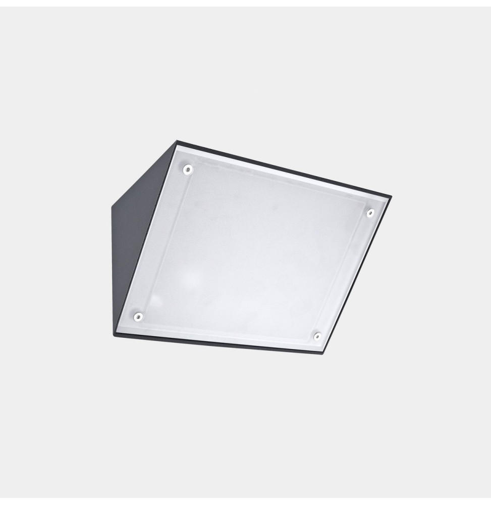 LedsC4 - Aplique IP65 Curie PC Small E27 15 gris urbano 710lm LedsC4 - Aplique IP65 Curie PC Small E27 15 gris urbano 710lm