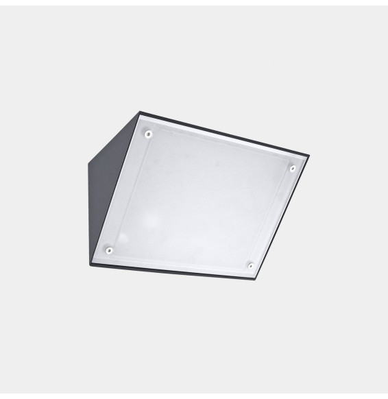LedsC4 - Aplique IP65 Curie PC Small E27 15 gris urbano 710lm