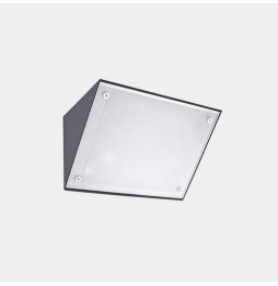 LedsC4 - Aplique IP65 Curie PC Small E27 15 gris urbano 710lm