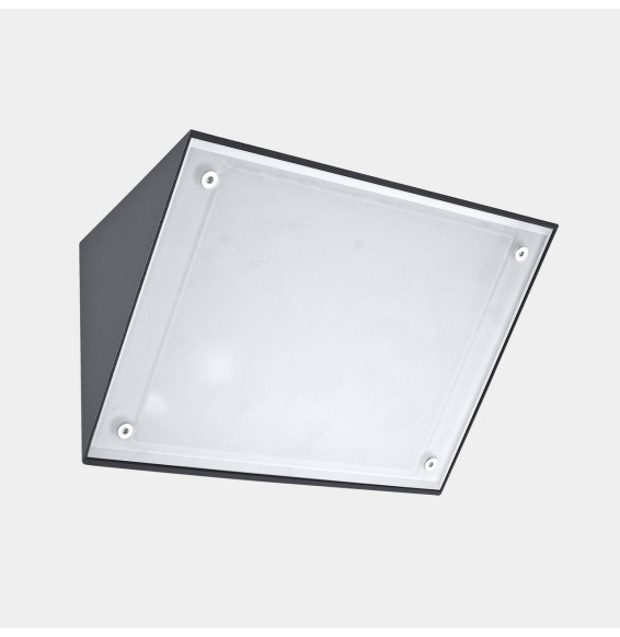 LedsC4 - Aplique IP65 Curie PC Big E27 30 gris urbano 1530lm