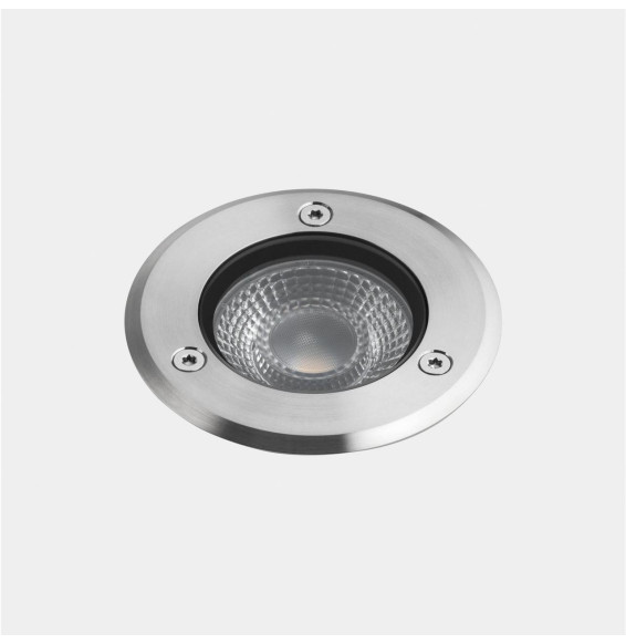 LedsC4 - Empotrable de suelo IP66-IP68 (5m) aro LED 13.2 blanco cálido 3000K 48V-PWM acero inoxidable AISI 316 1197lm