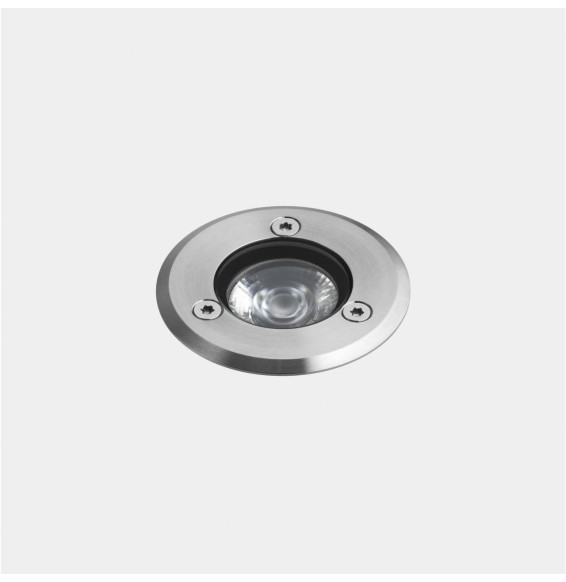 LedsC4 - Empotrable de suelo IP66-IP68 (5m) aro LED 6.1 blanco cálido 3000K 48V-PWM acero inoxidable AISI 316 415lm