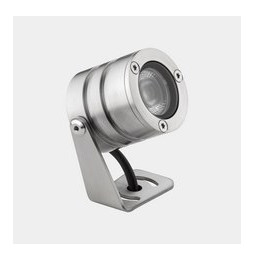 LedsC4 - Proyector IP66-IP68 (5m) aro LED 6.1 blanco cálido 3000K 48V-PWM acero inoxidable AISI 316 415lm