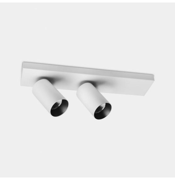 LedsC4 - Proyector Atom superficie doble 52 38.1 blanco cálido 3000K CRI 90 35º ON-OFF blanco 3676lm