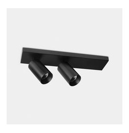 LedsC4 - Proyector Atom superficie doble 52 Zoom 27.7 blanco neutro 4000K CRI 90 45º ON-OFF negro 2526lm