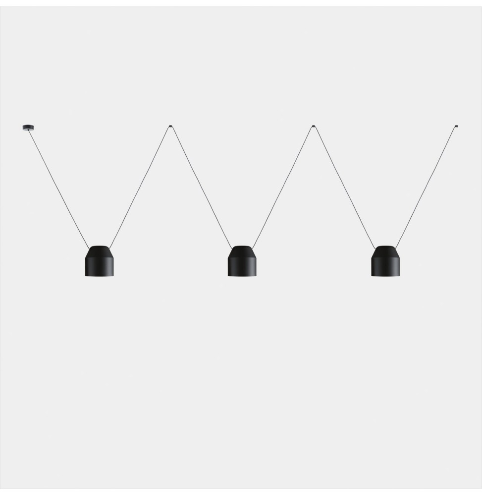 LedsC4 - Luminaria colgante Attic 3 cuerpos hexagonal Shape 1200mm Side E27 45 negro 3255lm LedsC4 - Luminaria colgante Attic 3 cuerpos hexagonal Shape 1200mm Side E27 45 negro 3255lm