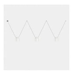 LedsC4 - Luminaria colgante Attic 3 cuerpos hexagonal Shape 2200mm Side E27 45 blanco 3255lm