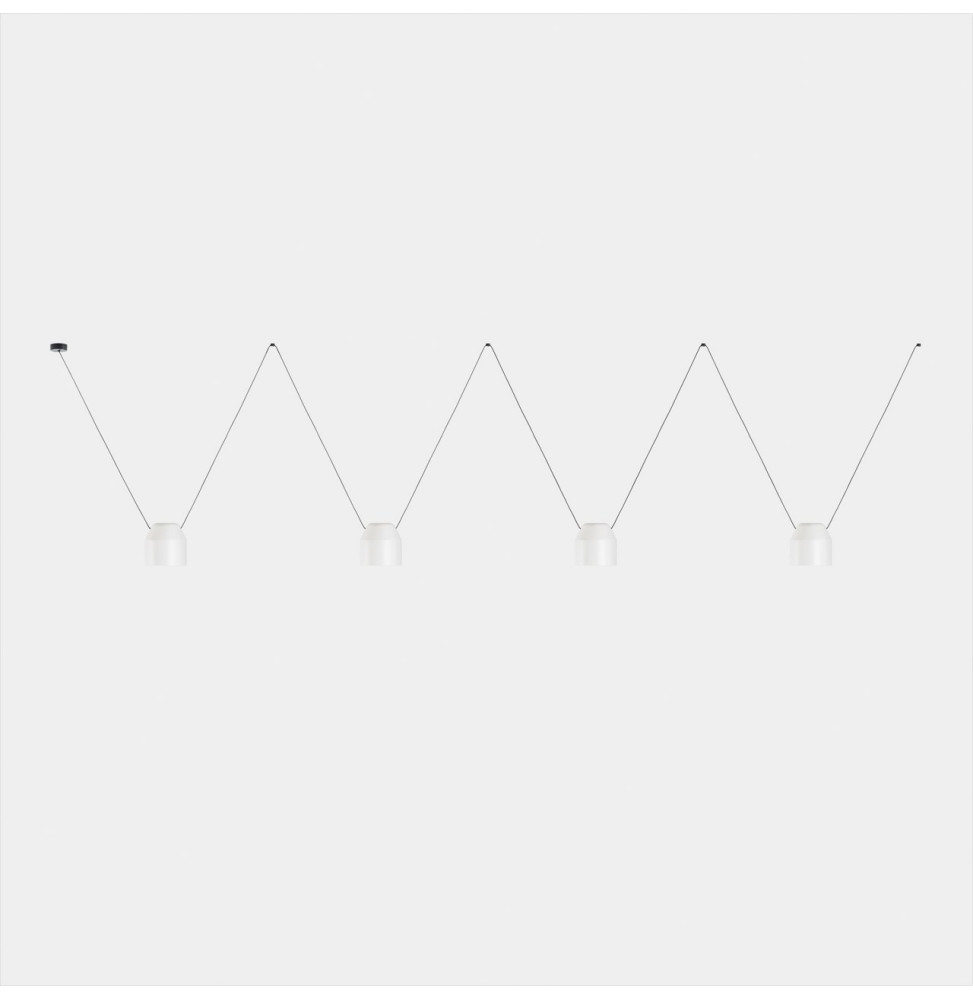 LedsC4 - Luminaria colgante Attic 4 cuerpos hexagonal Shape 2200mm Side E27 60 blanco 4340lm LedsC4 - Luminaria colgante Attic 4 cuerpos hexagonal Shape 2200mm Side E27 60 blanco 4340lm