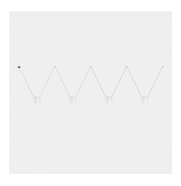 LedsC4 - Luminaria colgante Attic 4 cuerpos hexagonal Shape 2200mm Side E27 60 blanco 4340lm