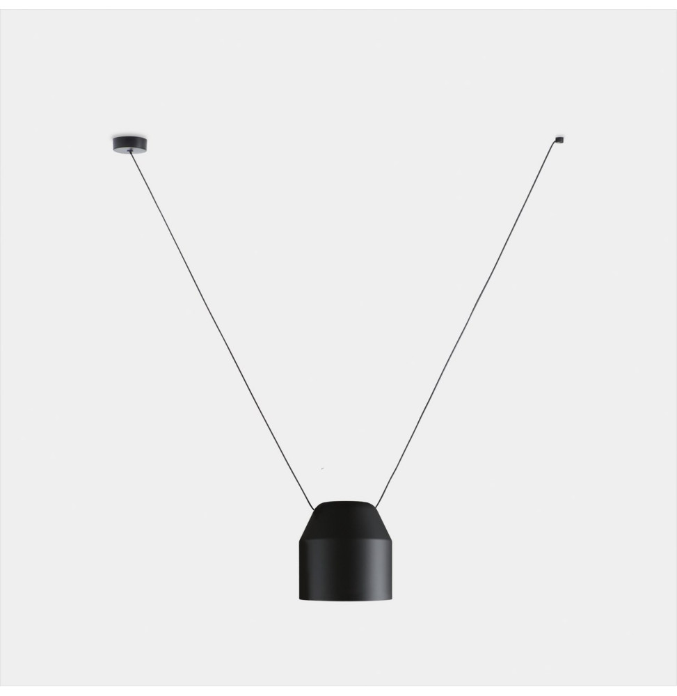 LedsC4 - Luminaria colgante Attic hexagonal Shape V 1200mm E27 15 negro 1085lm LedsC4 - Luminaria colgante Attic hexagonal Shape V 1200mm E27 15 negro 1085lm
