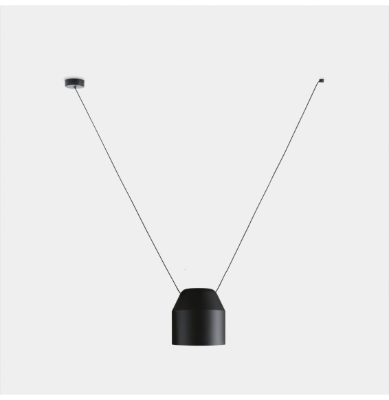 LedsC4 - Luminaria colgante Attic hexagonal Shape V 1200mm E27 15 negro 1085lm