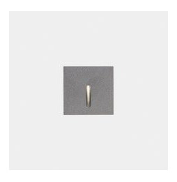 LedsC4 - Empotrable de pared IP66 Bat cuadrado lineal LED 2.2 blanco cálido 3000K gris 10lm
