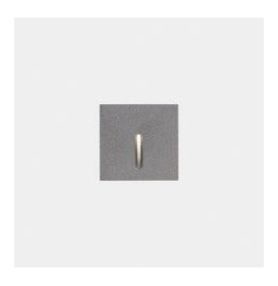 LedsC4 - Empotrable de pared IP66 Bat cuadrado lineal LED 2.2 blanco cálido 2700K gris 10lm