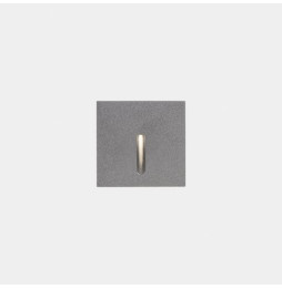 LedsC4 - Empotrable de pared IP66 Bat cuadrado lineal LED 2.2 blanco neutro 4000K gris 10lm