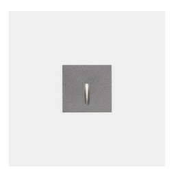 LedsC4 - Empotrable de pared IP66 Bat cuadrado lineal LED 3 2700K ON-OFF gris 10lm
