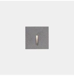 LedsC4 - Empotrable de pared IP66 Bat cuadrado lineal LED 3 3000K ON-OFF gris 10lm