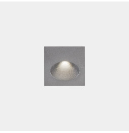 LedsC4 - Empotrable de pared IP66 Bat cuadrado oval LED 3 2700K ON-OFF gris 77lm