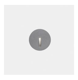 LedsC4 - Empotrable de pared IP66 Bat redonda lineal LED 3 2700K ON-OFF gris 10lm