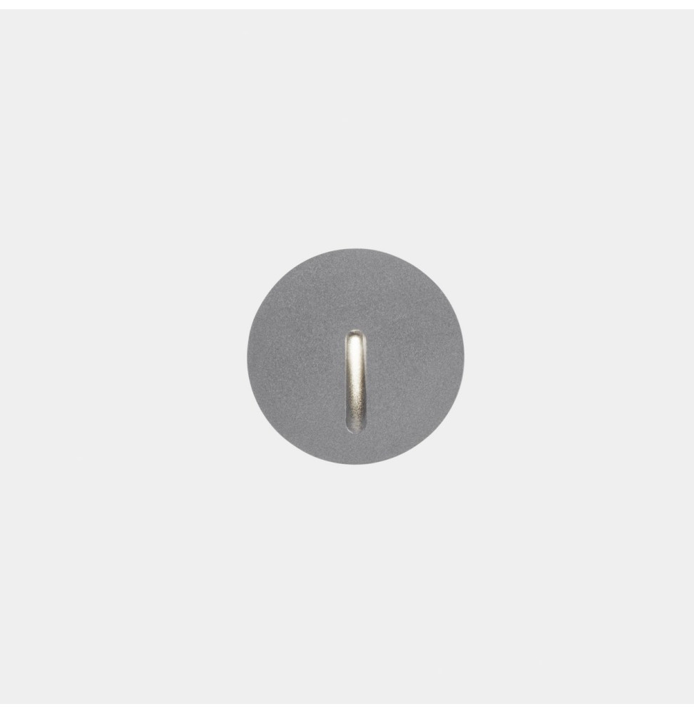 LedsC4 - Empotrable de pared IP66 Bat redonda lineal LED 2.2 blanco neutro 4000K gris 10lm