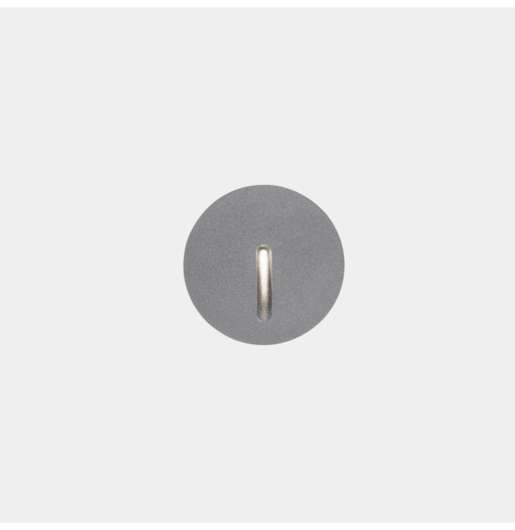 LedsC4 - Empotrable de pared IP66 Bat redonda lineal LED 2.2 blanco neutro 4000K gris 10lm