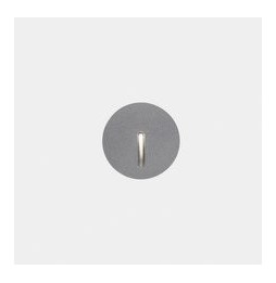 LedsC4 - Empotrable de pared IP66 Bat redonda lineal LED 2.2 blanco neutro 4000K gris 10lm