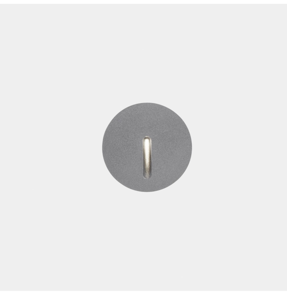 LedsC4 - Empotrable de pared IP66 Bat redonda lineal LED 3 4000K ON-OFF gris 10lm