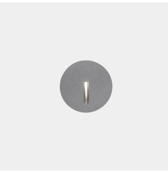 LedsC4 - Empotrable de pared IP66 Bat redonda lineal LED 3 4000K ON-OFF gris 10lm