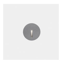 LedsC4 - Empotrable de pared IP66 Bat redonda lineal LED 3 4000K ON-OFF gris 10lm