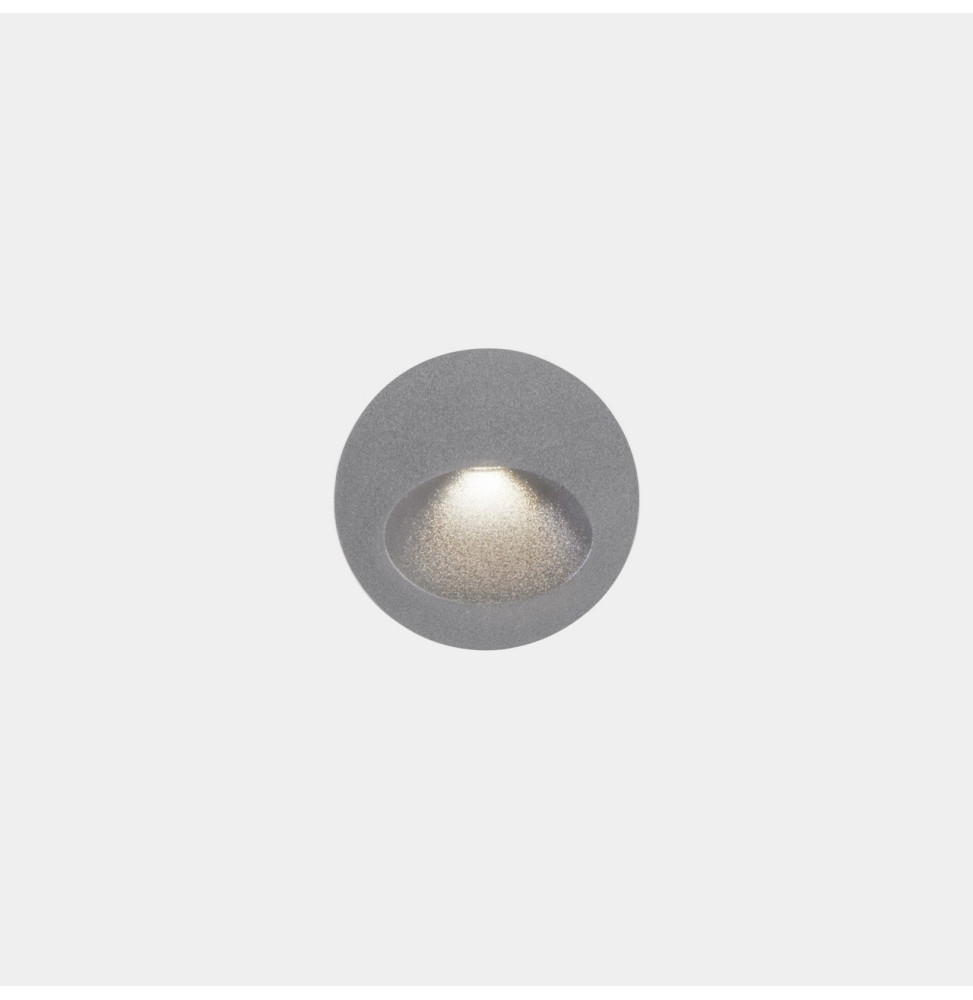 LedsC4 - Empotrable de pared IP66 Bat redonda oval LED 2.2 blanco neutro 4000K gris 77lm