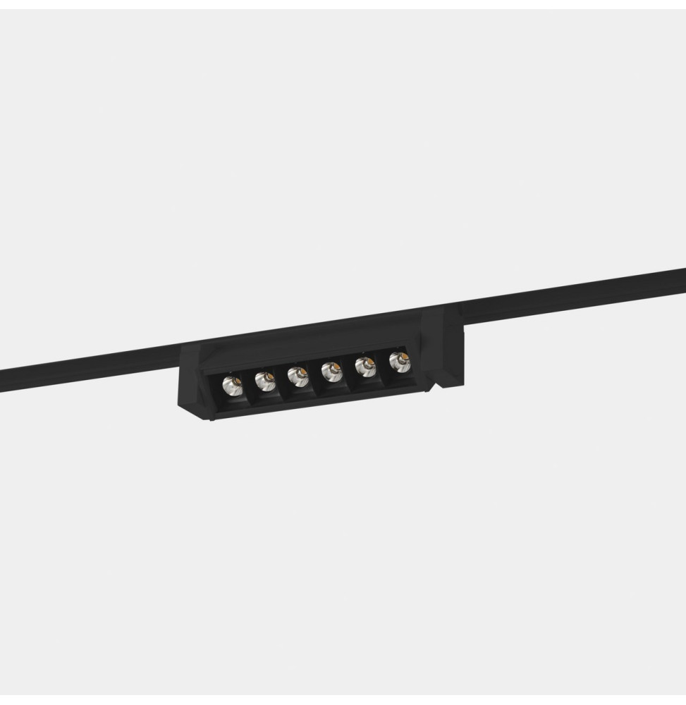 LedsC4 - Proyector Bento 6 LEDS ajustable bajo voltaje 6.3 blanco cálido 3000K CRI 90 ON-OFF negro 687lm