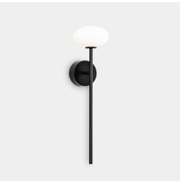 LedsC4 - Luminaria baño IP44 Bloom LED 7.5 blanco cálido 2700K ON-OFF negro 262lm