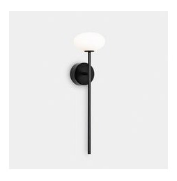 LedsC4 - Luminaria baño IP44 Bloom LED 7.5 blanco cálido 2700K ON-OFF negro 262lm