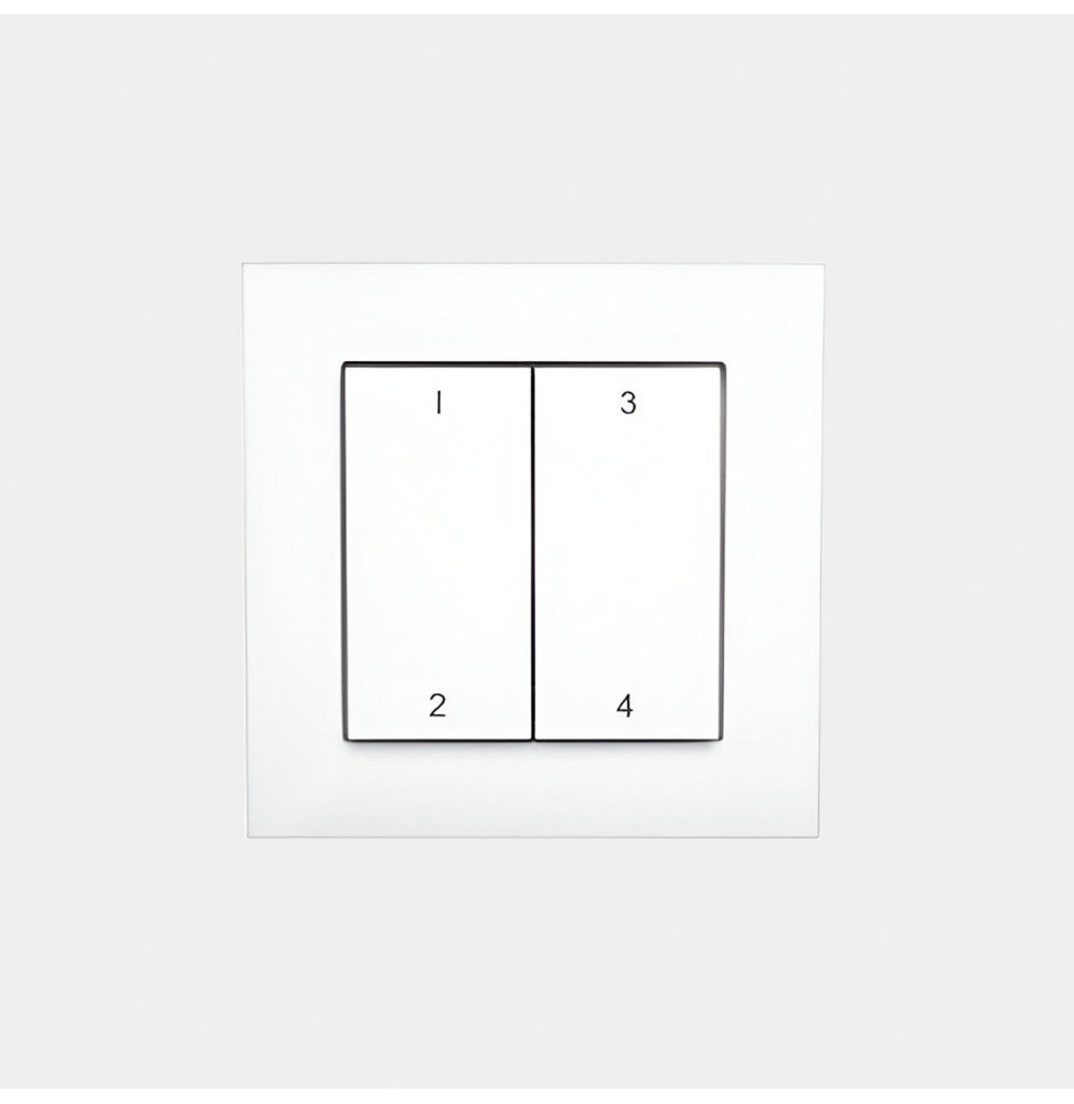 LedsC4 - Solución de control White Enocean keypad 1 oro 2 buttons Casambi LedsC4 - Solución de control White Enocean keypad 1 oro 2 buttons Casambi