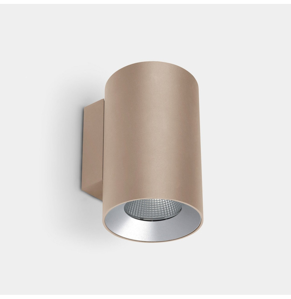 LedsC4 - Aplique IP66 Cosmos doble emisión ø110mm LED 24.5 blanco cálido 2700K ON-OFF oro 1939lm