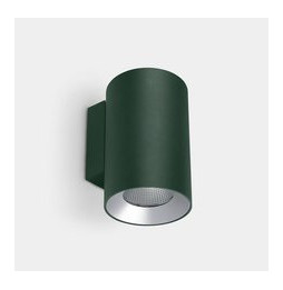 LedsC4 - Aplique IP66 Cosmos doble emisión ø110mm LED 24.5 blanco neutro 4000K ON-OFF verde abeto 2075lm