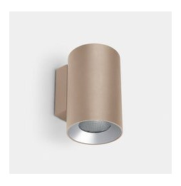 LedsC4 - Aplique IP66 Cosmos doble emisión ø110mm LED 24.5 blanco neutro 4000K ON-OFF oro 2075lm