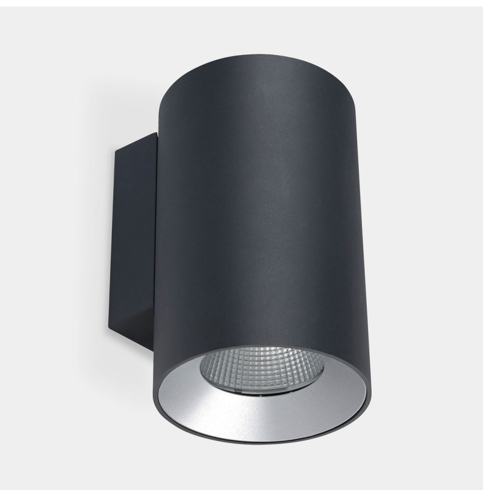 LedsC4 - Aplique IP66 Cosmos doble emisión ø144 LED 35 blanco cálido 3000K ON-OFF gris urbano 3434lm LedsC4 - Aplique IP66 Cosmos doble emisión ø144 LED 35 blanco cálido 3000K ON-OFF gris urbano 3434lm