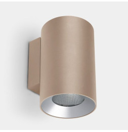 LedsC4 - Aplique IP66 Cosmos doble emisión ø144 LED 35 blanco cálido 3000K ON-OFF oro 3434lm
