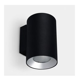 LedsC4 - Aplique IP66 Cosmos doble emisión ø144 LED 35 blanco neutro 4000K DALI-2 negro 3678lm