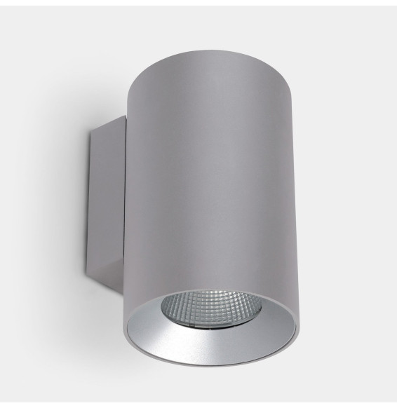 LedsC4 - Aplique IP66 Cosmos doble emisión ø144 LED 35 blanco neutro 4000K ON-OFF gris 3678lm