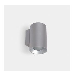 LedsC4 - Aplique IP66 Cosmos doble emisión ø85mm LED 11.8 blanco cálido 2700K ON-OFF gris 1115lm