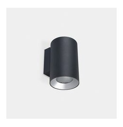 LedsC4 - Aplique IP66 Cosmos doble emisión ø85mm LED 11.8 blanco cálido 2700K ON-OFF gris urbano 1115lm