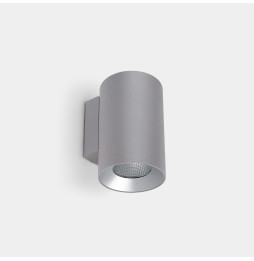 LedsC4 - Aplique IP66 Cosmos doble emisión ø85mm LED 11.8 blanco neutro 4000K ON-OFF gris 1200lm