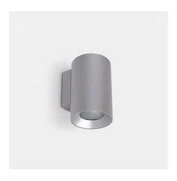LedsC4 - Aplique IP66 Cosmos doble emisión ø85mm LED 11.8 blanco neutro 4000K ON-OFF gris 1200lm