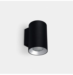 LedsC4 - Aplique IP66 Cosmos doble emisión ø85mm LED 11.8 blanco neutro 4000K ON-OFF negro 1200lm